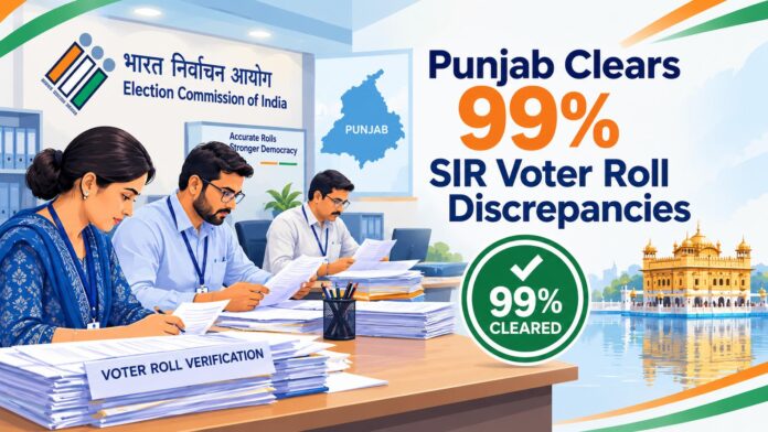 Punjab Clears 99% SIR Voter Roll Discrepancies